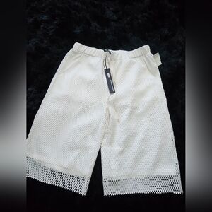 White Net Shorts